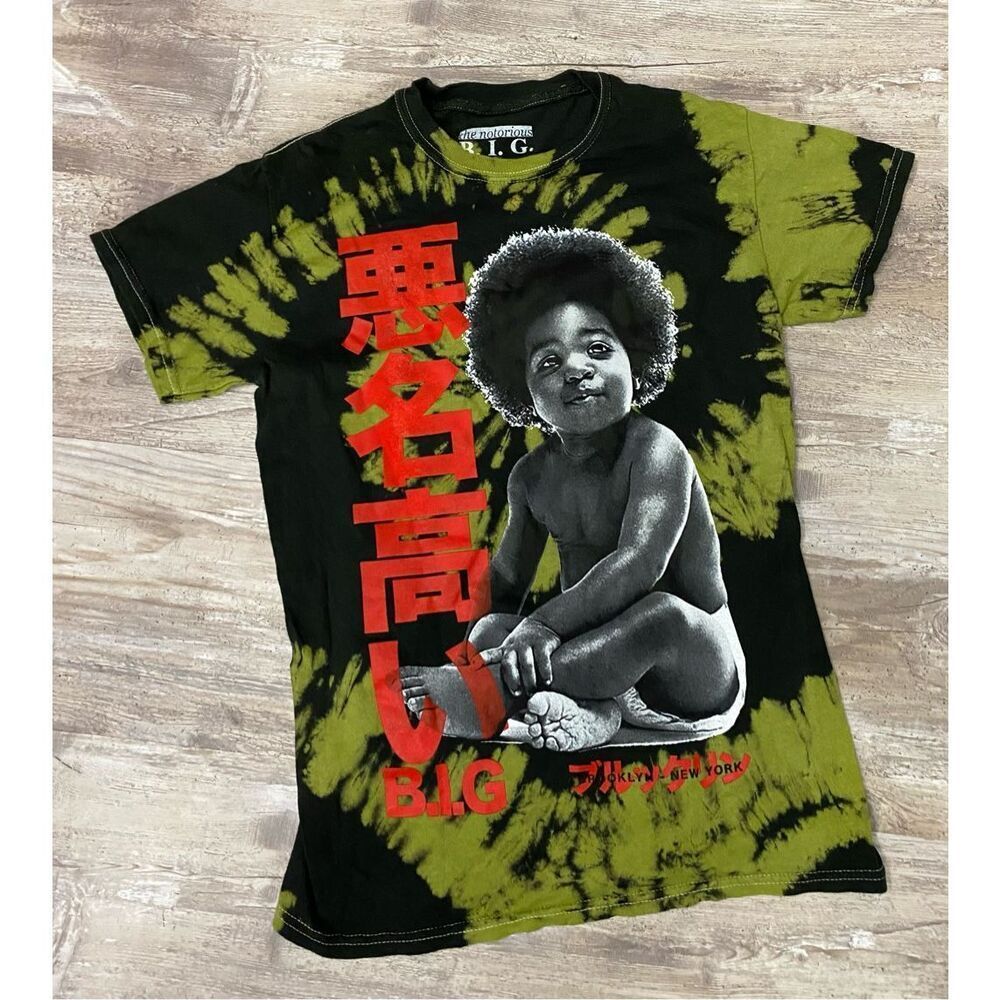The Notorious B.I.G. Biggie Smalls Baby Tie Dye T-Shirt Women’s Size Small #1